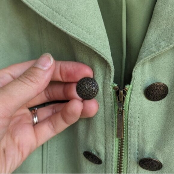 Conrad C faux suede zip jacket - Picture 3 of 4